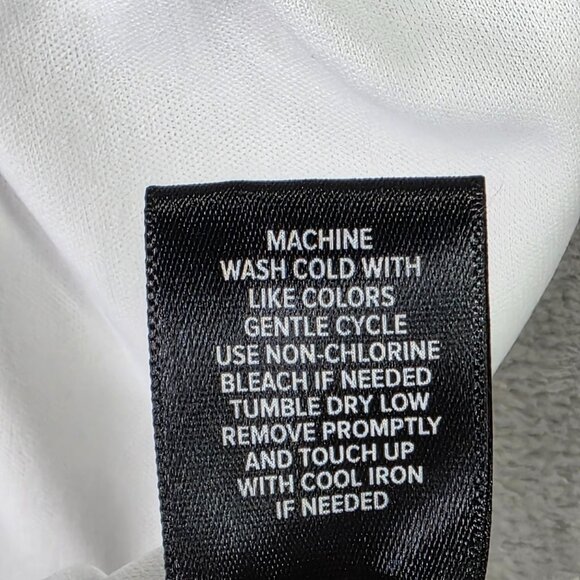 Womens White Sleeveless Slip Dress Adjustable Straps & V-Neckline Polyester XL - Picture 7 of 8